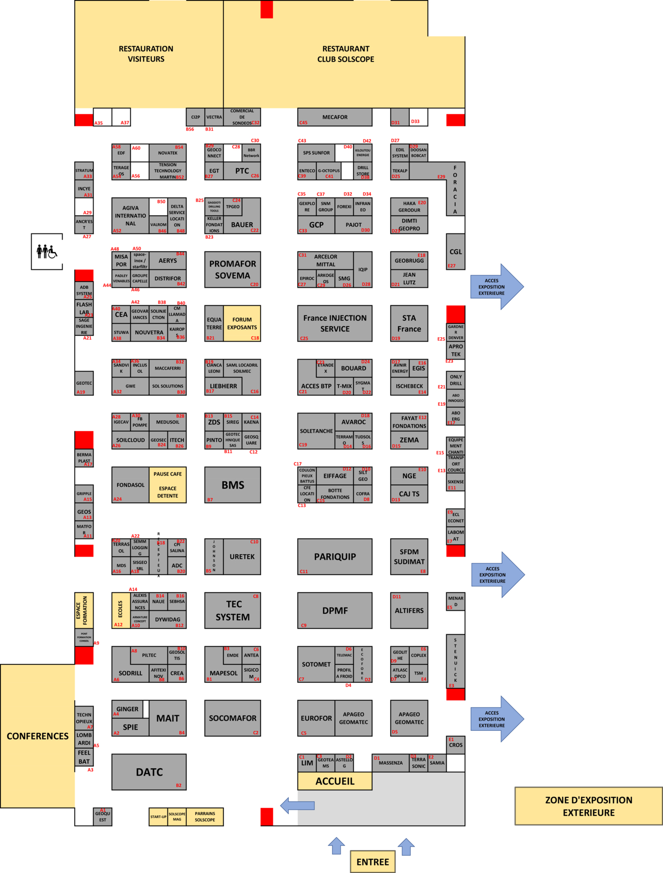 Plan du salon